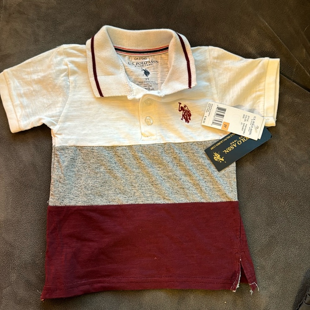 New Boy's U.S Polo Assn. 3 pcs set Size 2T